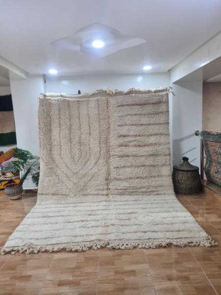 White Lazir Marokkaans handgemaakt tapijt